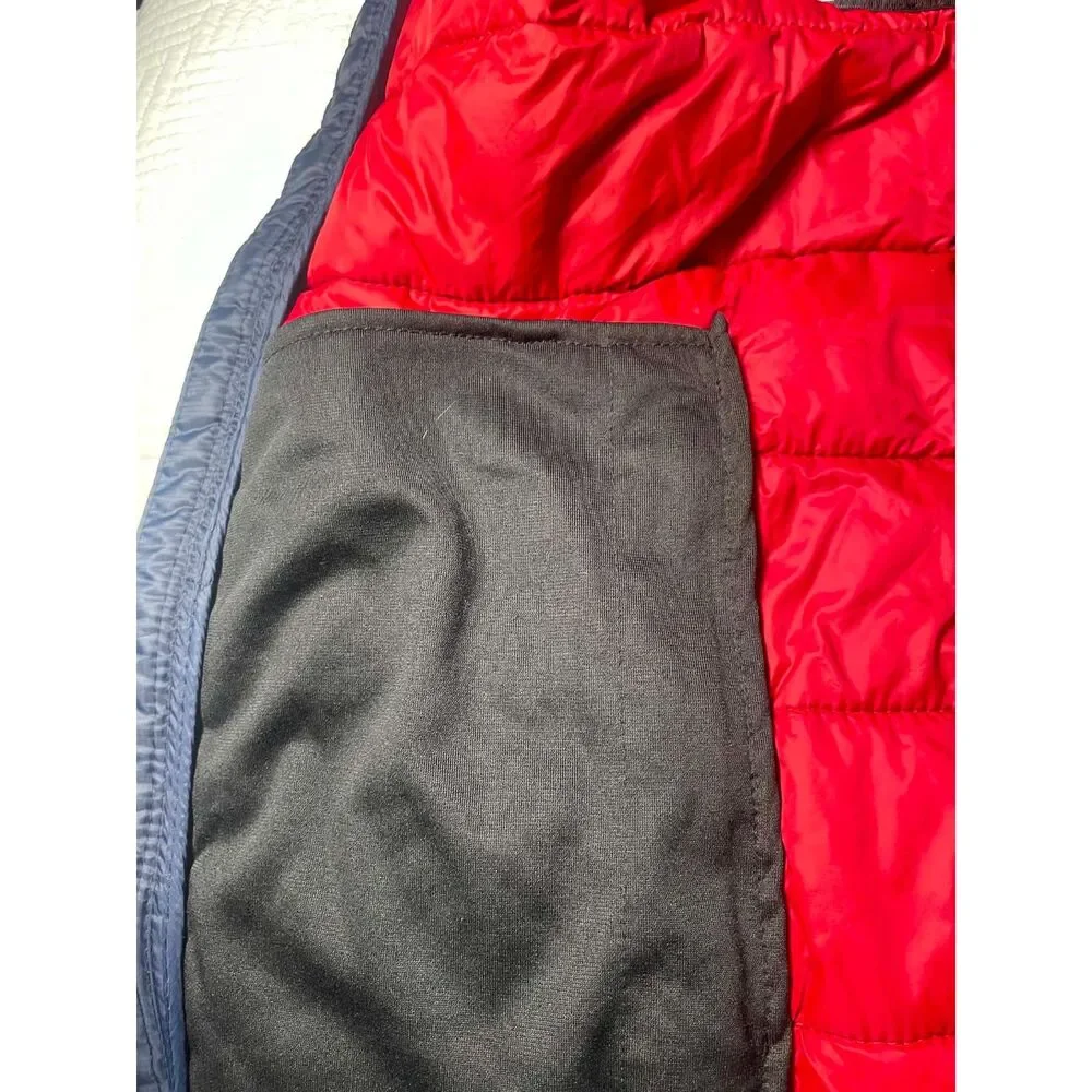Abercrombie & Fitch Men's Blue Down Puffer Vest Size Medium Y2K